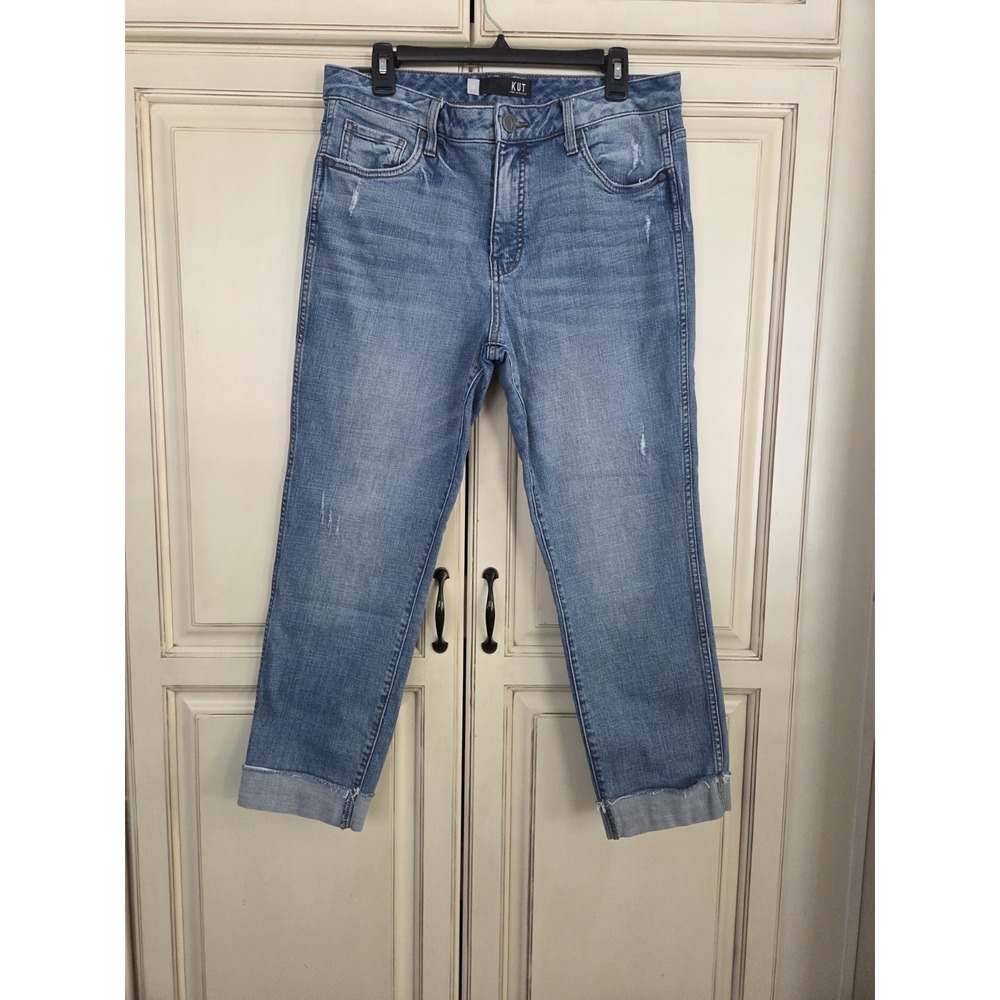 Kut From Kloth High Rise Fab Ab Boyfriend Catherine Women's‎ 10